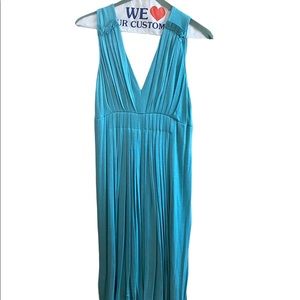 Forever 21 dress - blue dress - small - with double v neck and pleating